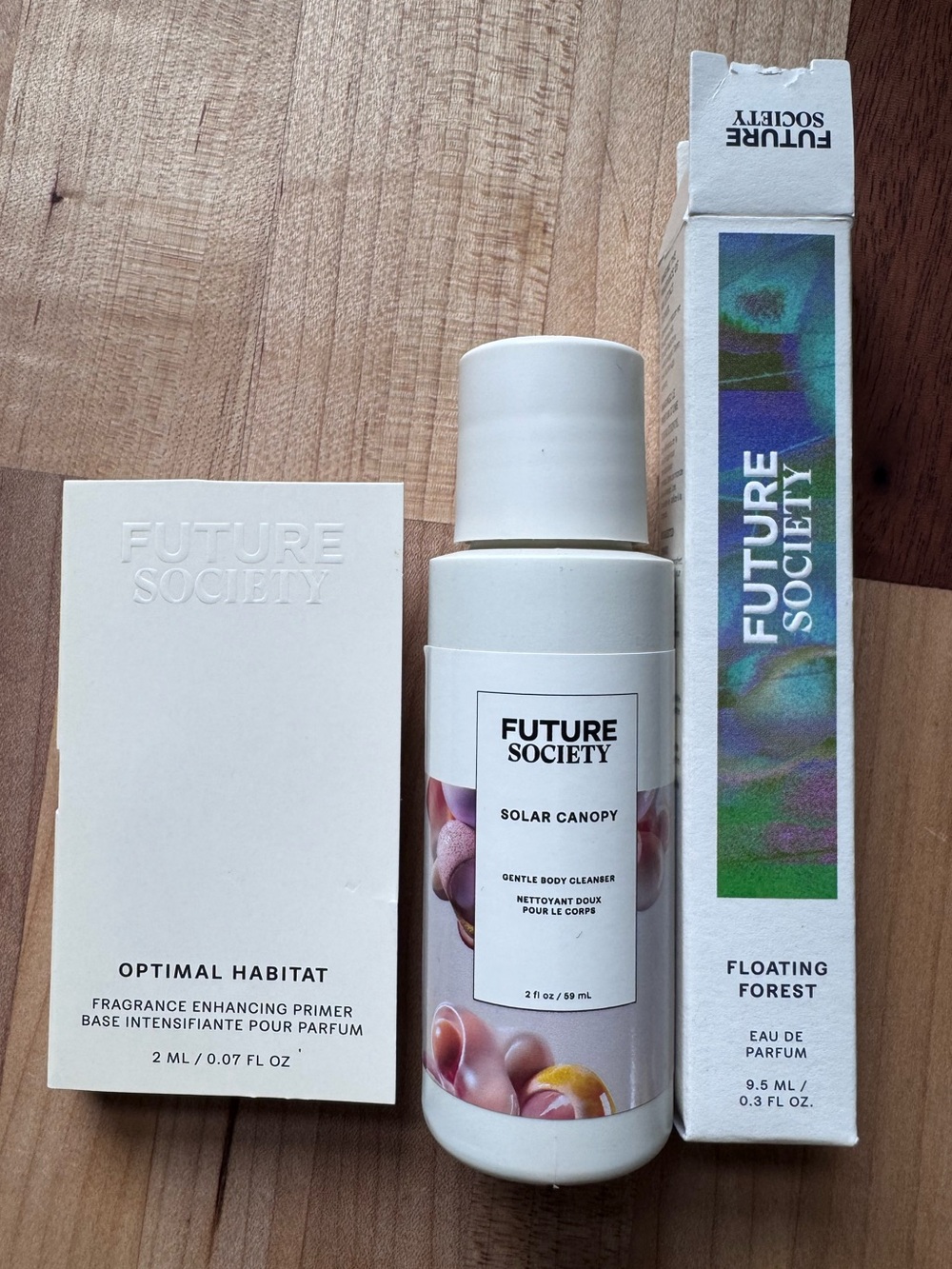 Future Society perfume and body wash